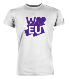 Organic W<3EU Unisex T-Shirt (White/Grey)