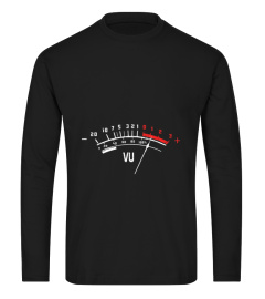 VU Meter T Shirt Sound Engineer Analog Distreesed Tee