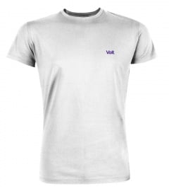 Mini Volt Organic Unisex T-Shirt (White/Grey)