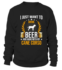 Drink Beer And Hang With My Cane Corso Dog Lover Gift T-Shirt