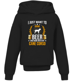 Drink Beer And Hang With My Cane Corso Dog Lover Gift T-Shirt