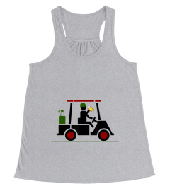 Funny Golf Shirt Drinking Beer In Golf Cart Tee T-Shirt