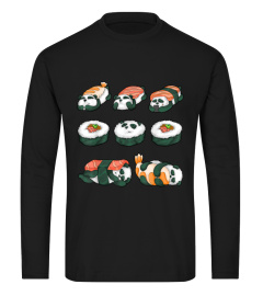 Panda Sushi Hug Shirt Cute Animal Maki Lover Funny Food Gift