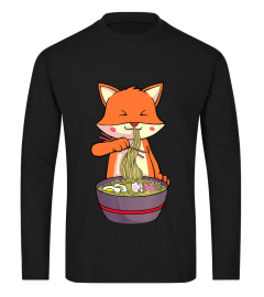 Ramen Fox Kawaii Anime Shirt Japanese Food Lover Gift T-Shirt