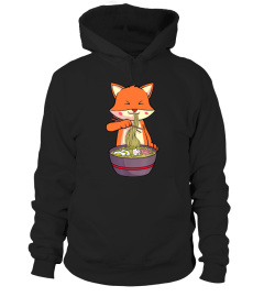 Ramen Fox Kawaii Anime Shirt Japanese Food Lover Gift T-Shirt