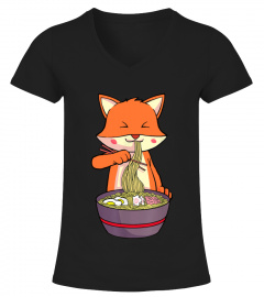 Ramen Fox Kawaii Anime Shirt Japanese Food Lover Gift T-Shirt