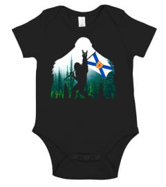 Bigfoot in the forest - Nova Scotia Flag