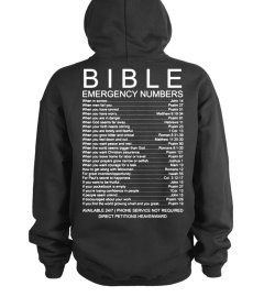 Bible Emergency Numbers Shirt