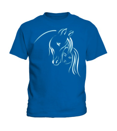 Girl And Horse Gift For Women Teen And Kids Horse Lover T-Shirt