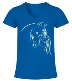 Girl And Horse Gift For Women Teen And Kids Horse Lover T-Shirt