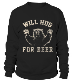 Will Bear Hug For Beer Vintage Collegiate Graphic T-Shirt