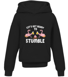 Lets Get Ready To Stumble Funny Flamingo Camping T-Shirt