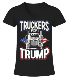 Truckers For Trump 2020 Patriotic Truck Driver Elections T-Shirt