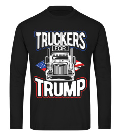 Truckers For Trump 2020 Patriotic Truck Driver Elections T-Shirt