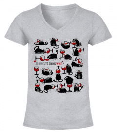 Twenty Ways To Drink Wine Funny Cat Shirt