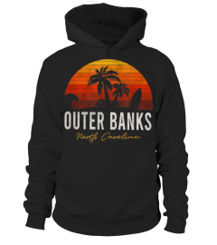 Outer Banks North Carolina Palms Vacation Trip Surf Sundown TShirt