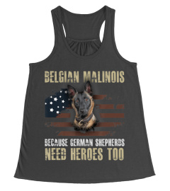 Belgian Malinois American Flag Funny Dog Gift T-Shirt T-Shirt