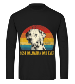 Vintage Best Dalmatian Dad Ever Fathers Day Gift Tee-Shirt