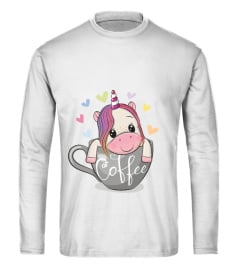 Einhorn T-Shirt für Damen - Coffee