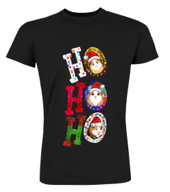 Ho Ho Ho Merry Guinea Pig Christmas T-Shirt