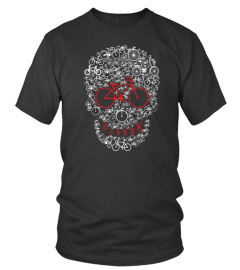 Bicycle Skull Cool T Shirt For Cyclist Gift Men Women