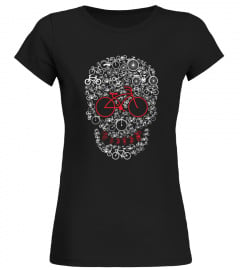 Bicycle Skull Cool T Shirt For Cyclist Gift Men Women