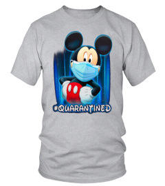 Mickey Mouse wearing mask quarantined shirt