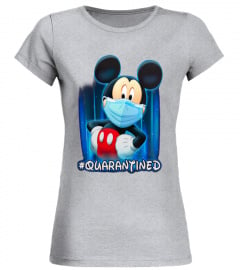 Mickey Mouse wearing mask quarantined shirt