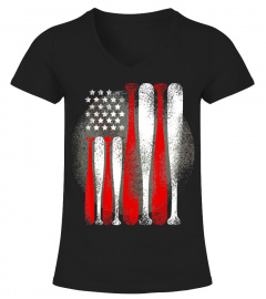 Baseball American Flag USA Sports Gift T-Shirt