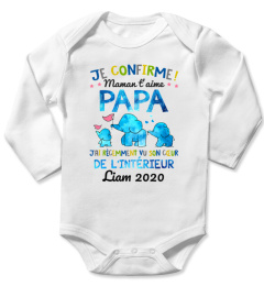 JE CONFIRME ! MAMAN T'AIME PAPA