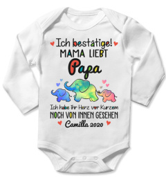 ICH BESTÄTIGE! MAMA LIEBT PAPA