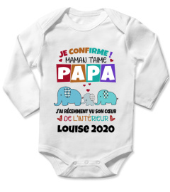 JE CONFIRME MAMAN T'AIME PAPA