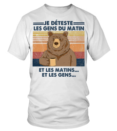 je déteste les gens de matin et les matins et les gens