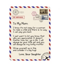 US - BLANKET TO MY MOM-DAUGHTER