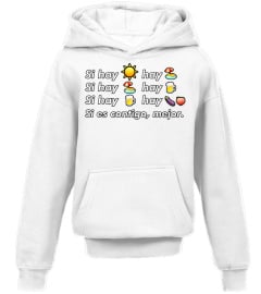 Si hay playa hay alcohol - Callaita Trap Bunny Emoji T-Shirt T-Shirt