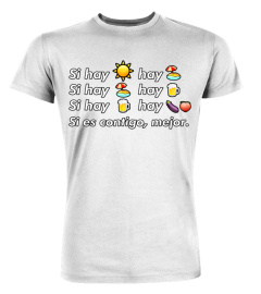 Si hay playa hay alcohol - Callaita Trap Bunny Emoji T-Shirt T-Shirt