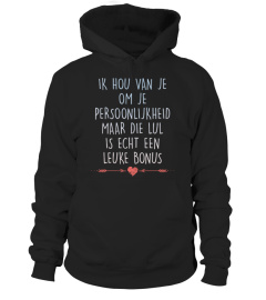 Ik hou van je vanwege je persoonlijkheid