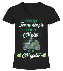 Motarde - Je suis une femme simple j’aime la moto et le mojito