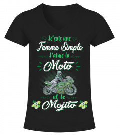 Motarde - Je suis une femme simple j’aime la moto et le mojito