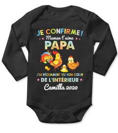 JE CONFIRME MAMAN T'AIME PAPA