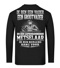 Metselaar Ik ben een vader een grootvader en een gepensioneerde Metselaar ik ben nergens bang voor