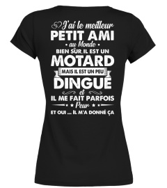 Motard - J'ai le meilleur petit ami au monde, il est un motard mais il est un peu dingué et il me fait parfois peur