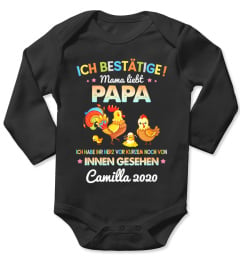 ICH BESTÄTIGE! MAMA LIEBT PAPA.