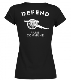 DEFEND PARIS COMMUNE. Blanc - Dos