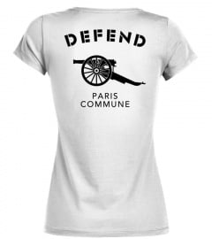 DEFEND PARIS COMMUNE. Noir - Dos