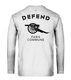 DEFEND PARIS COMMUNE. Noir - Dos