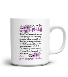 EN - TO THE BEST MOTHER-IN-LAW MUG