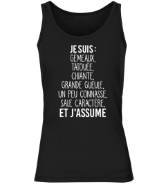 Tatouée - Je suis gémeaux, tatouée, chiante, grande gueule, un peu connasse, sale caractère et j'assume