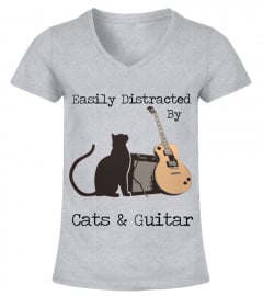 Easily distracted by cats and guitar - guitar lover