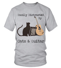 Easily distracted by cats and guitar - guitar lover